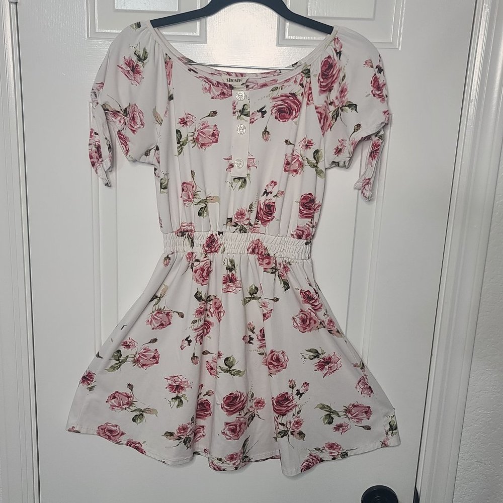 Girls shosho Romper Size 12 - white and Floral